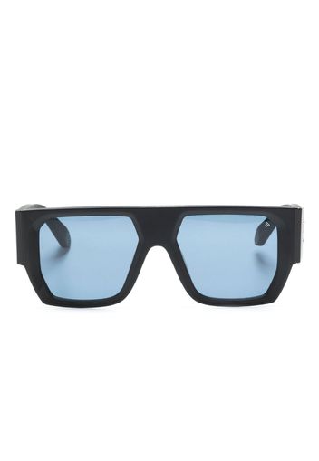 Philipp Plein Eyewear Occhiali da sole squadrati con logo goffrato - Nero