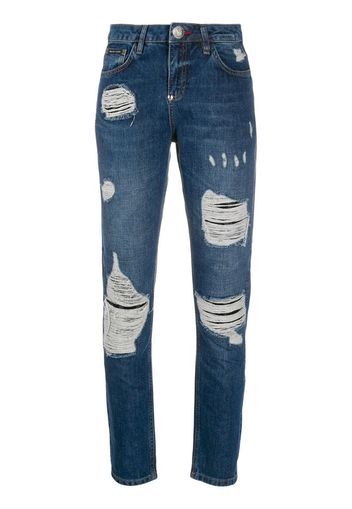 Statement mid-rise slim jeans