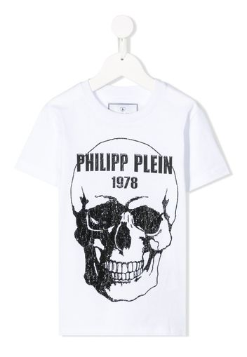 rhinestone skull T-shirt