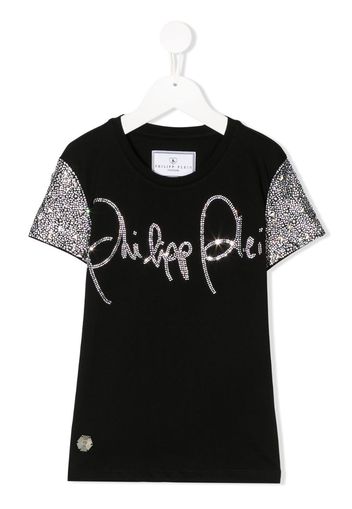 embellished sleeve T-shirt