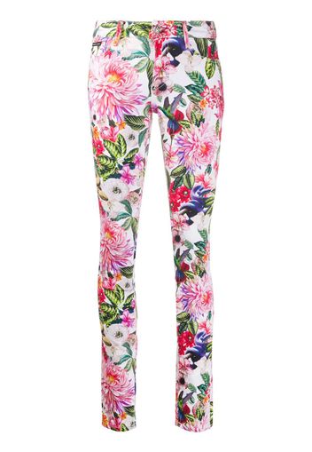 Jeans skinny a fiori