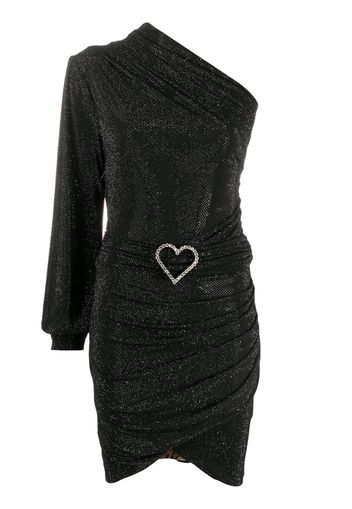 one-shoulder crystal-heart dress