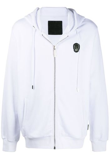 skull zipped hoodie