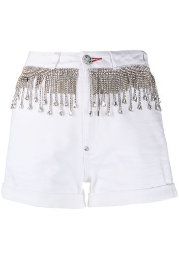 Shorts denim con decorazione