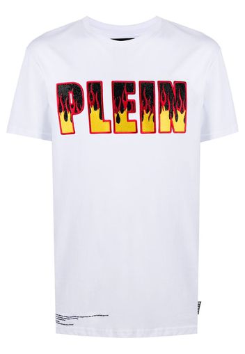 T-shirt Flame con ricamo