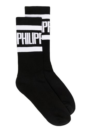 Philipp Plein Calzini con stampa - Nero