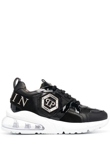 Philipp Plein Hexagon-logo chunky Timberland sneakers - Nero