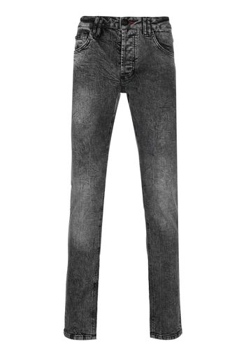 Philipp Plein Jeans dritti Istitutional Super - Grigio