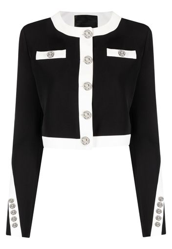 Philipp Plein two-tone button-up jacket - Nero