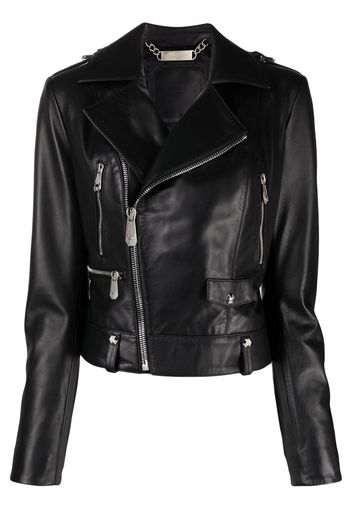 Philipp Plein Giacca biker - Nero