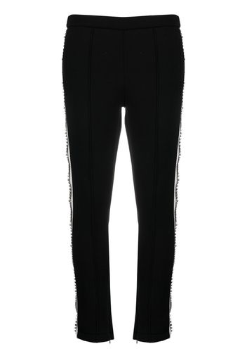 Philipp Plein Pantaloni crop con decorazione - Nero