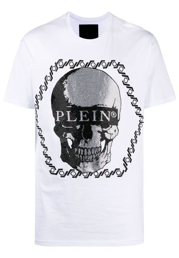 Philipp Plein T-shirt a girocollo - Bianco