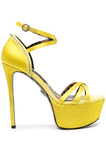 Philipp Plein Sandali con plateau - Giallo