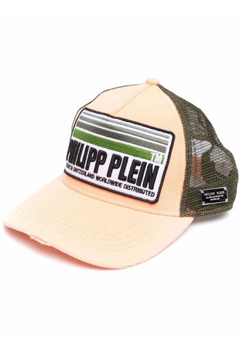 Philipp Plein logo-patch cotton trucker hat - Verde