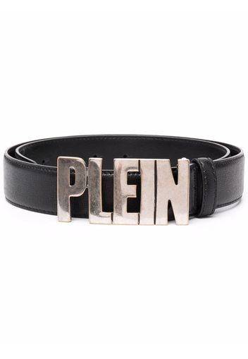 Philipp Plein Cintura con placca logo - Nero