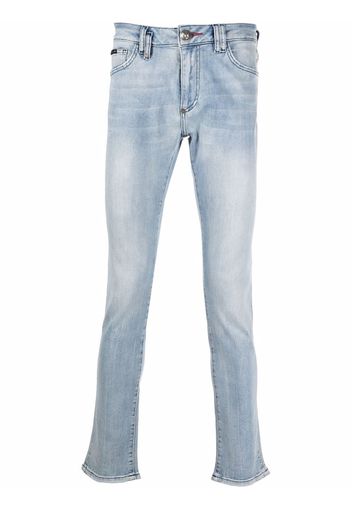 Philipp Plein Jeans slim con applicazione - Blu