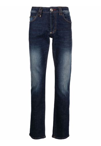 Philipp Plein super straight cut jeans - Blu