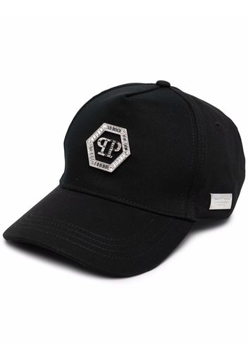 Philipp Plein Cappello da baseball con decorazione - Nero