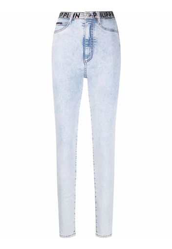 Philipp Plein Jeans skinny a vita alta - Blu