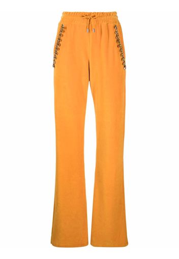 Philipp Plein Pantaloni sportivi Crystal-Chain - Giallo