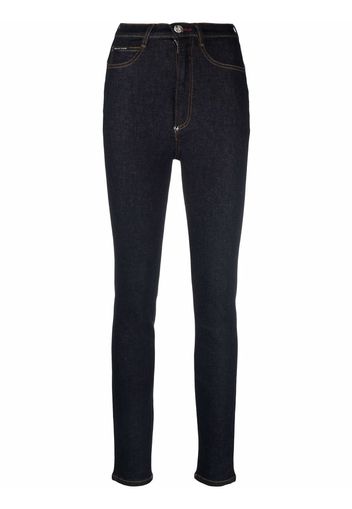 Philipp Plein Iconic high-waist skinny jeans - Blu