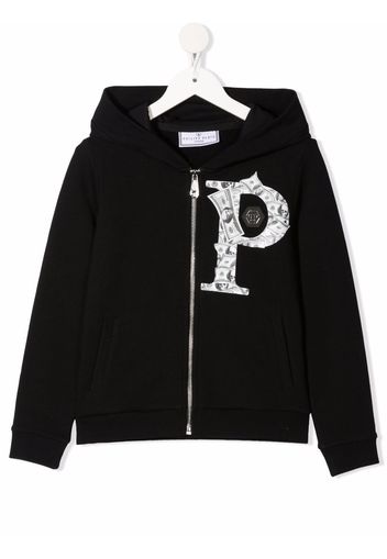 Philipp Plein Felpa Dollar con stampa - Nero