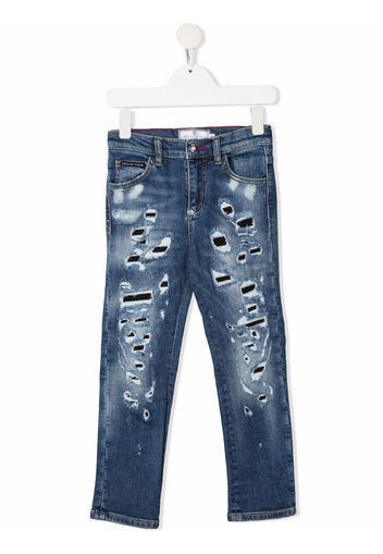 Philipp Plein Pantaloni dritti - Blu