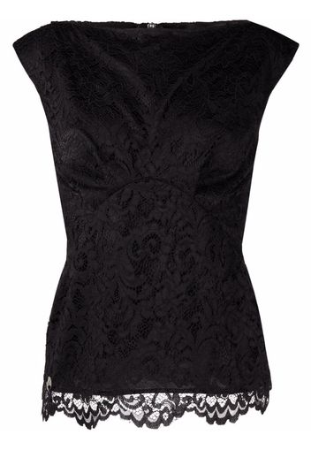 Philipp Plein Blusa smanicata - Nero