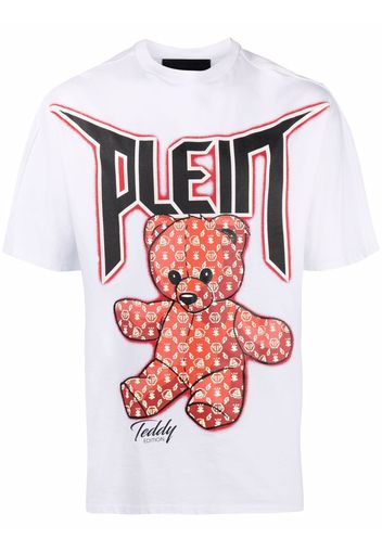 Philipp Plein T-shirt Teddy Bear con stampa - Bianco