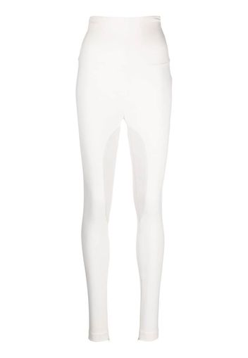 Philipp Plein two-tone high-waisted leggings - Bianco