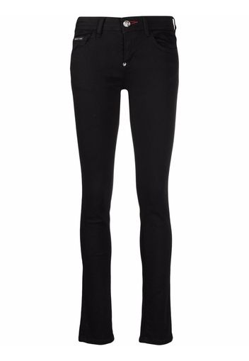 Philipp Plein Jeans skinny a vita bassa - Nero