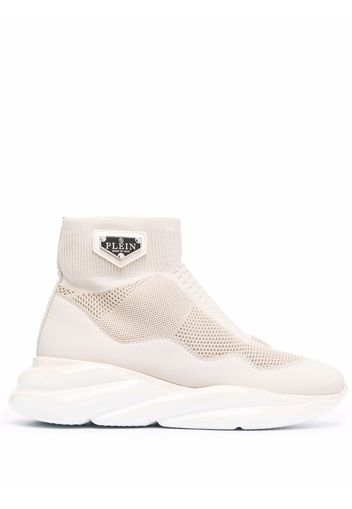 Philipp Plein Sneakers chunky a calzino - Toni neutri