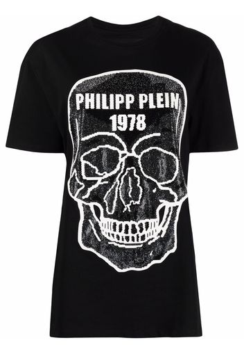 Philipp Plein T-shirt con scollo rotondo - Nero