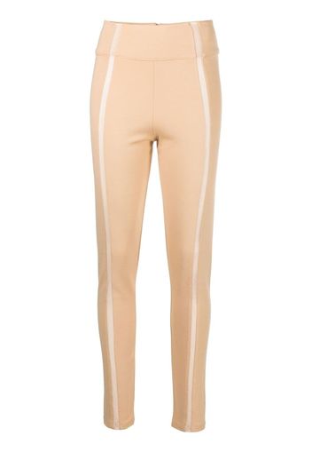 Philipp Plein Leggings con inserti semi trasparenti - Toni neutri