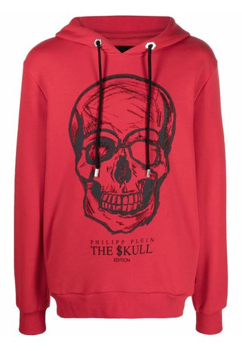 Philipp Plein Skull graphic-print hoodie - Rosso