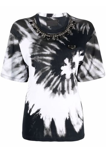 Philipp Plein T-shirt con fantasia tie dye - Bianco