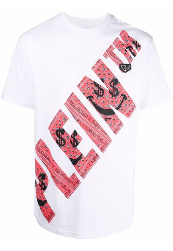 Philipp Plein graffiti-print round neck T-shirt - Bianco