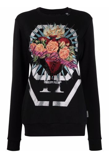 Philipp Plein Heart Breaker logo sweatshirt - Nero