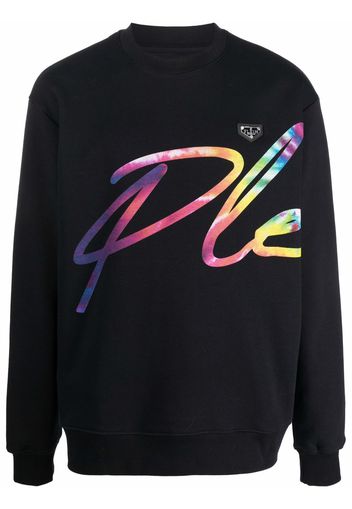 Philipp Plein logo-print crew-neck sweatshirt - Nero