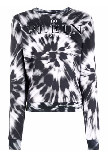 Philipp Plein Felpa con fantasia tie dye - Nero