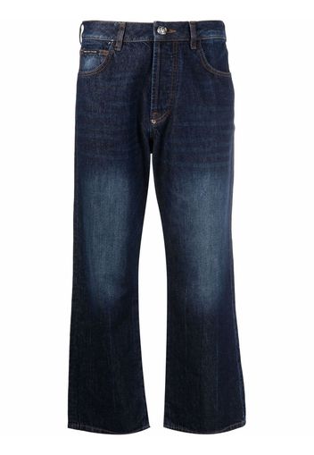 Philipp Plein Iconic Plein wide-leg jeans - Blu