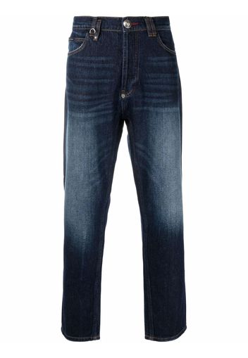 Philipp Plein Carrot Fit Iconic Plein straight-leg jeans - Blu