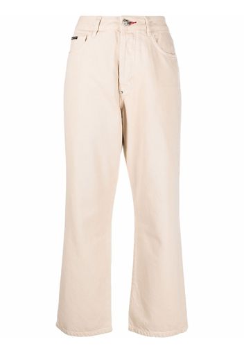 Philipp Plein Denim Trousers Loose Fit Iconic Plein - Toni neutri