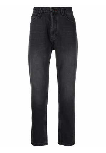 Philipp Plein Jeans Iconic con taglio a carota - Nero