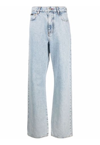 Philipp Plein Jeans taglio comodo Iconic - Blu