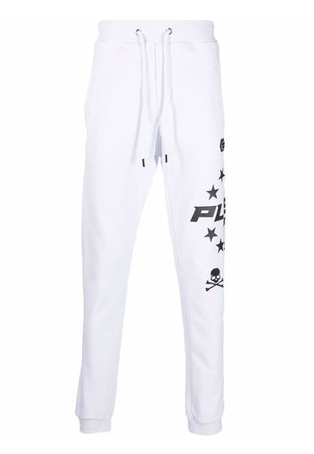 Philipp Plein logo drawstring tracksuit bottoms - Bianco