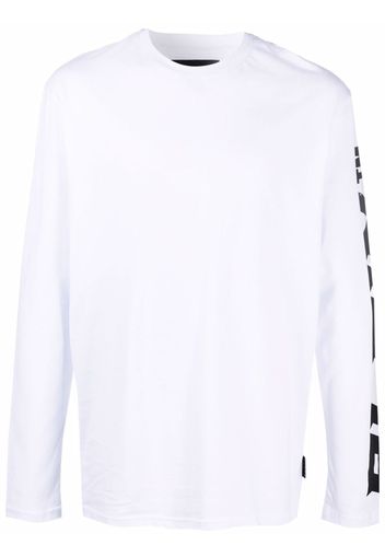 Philipp Plein T-shirt a maniche lunghe - Bianco