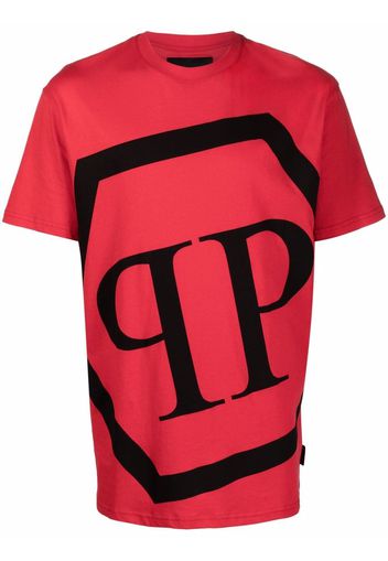 Philipp Plein T-shirt con stampa oversize - Rosso