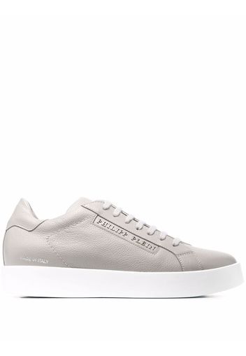 Philipp Plein side logo-plaque sneakers - 71 light grey