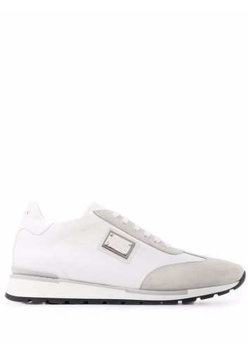 Philipp Plein logo-plaque sneakers - Bianco